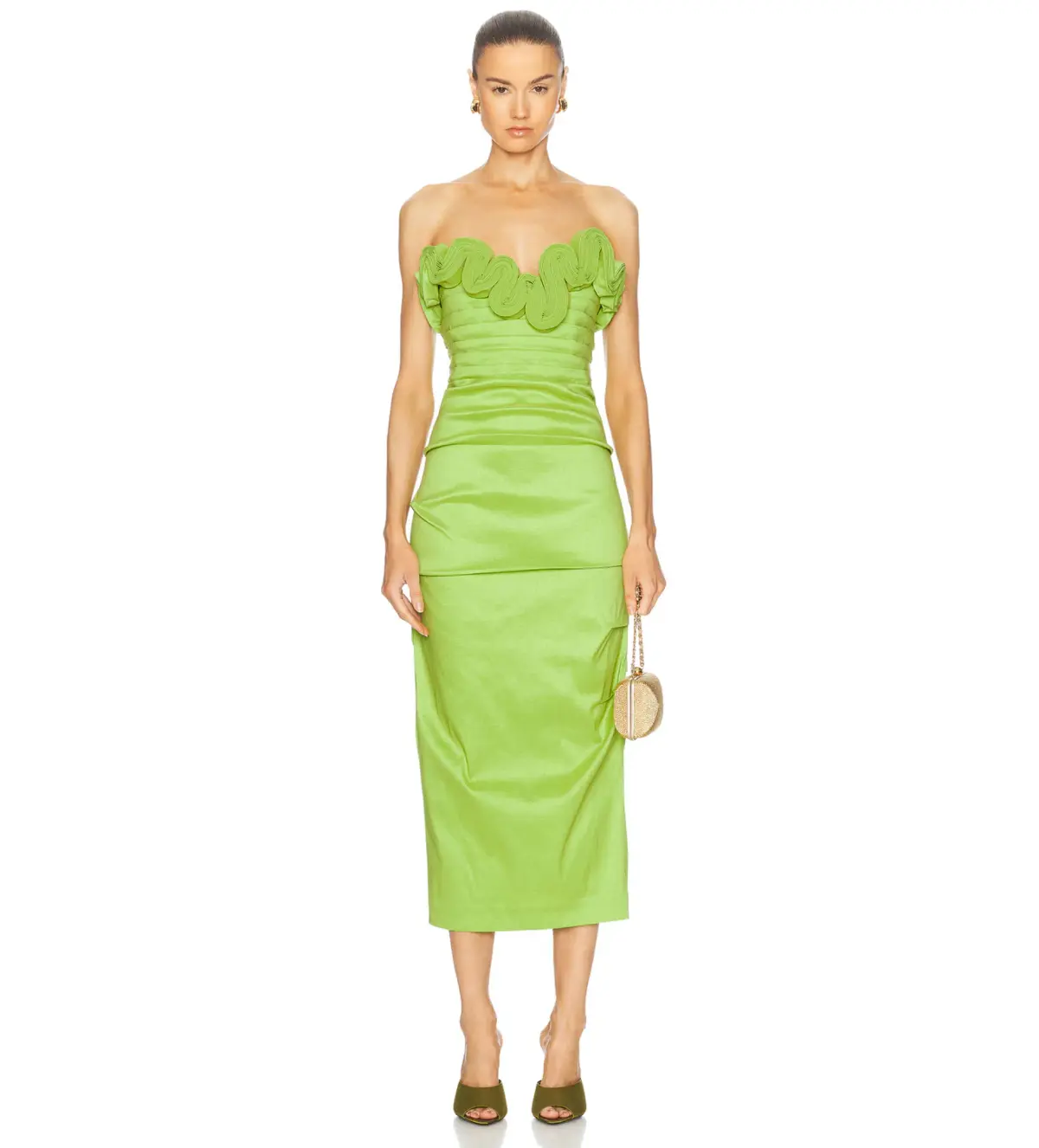 Rachel Gilbert Ren Dress in Lime Size 8 - Image 1