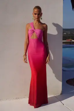 Runaway The Label Kyree Maxi Dress in Pink Ombre Size XS - AU 6 for rent on The Volte - image 1