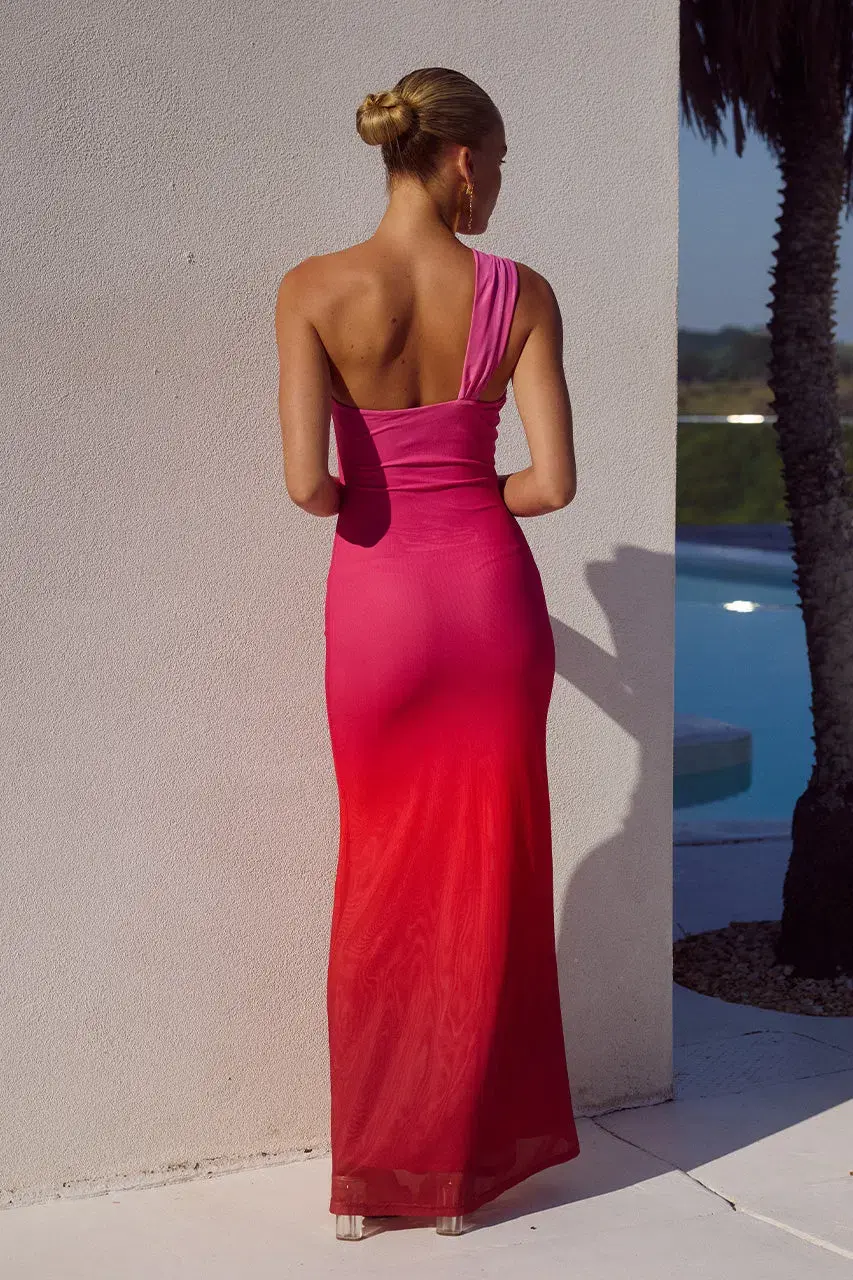 Runaway The Label Kyree Maxi Dress in Pink Ombre Size XS - AU 6 for rent on The Volte - main image