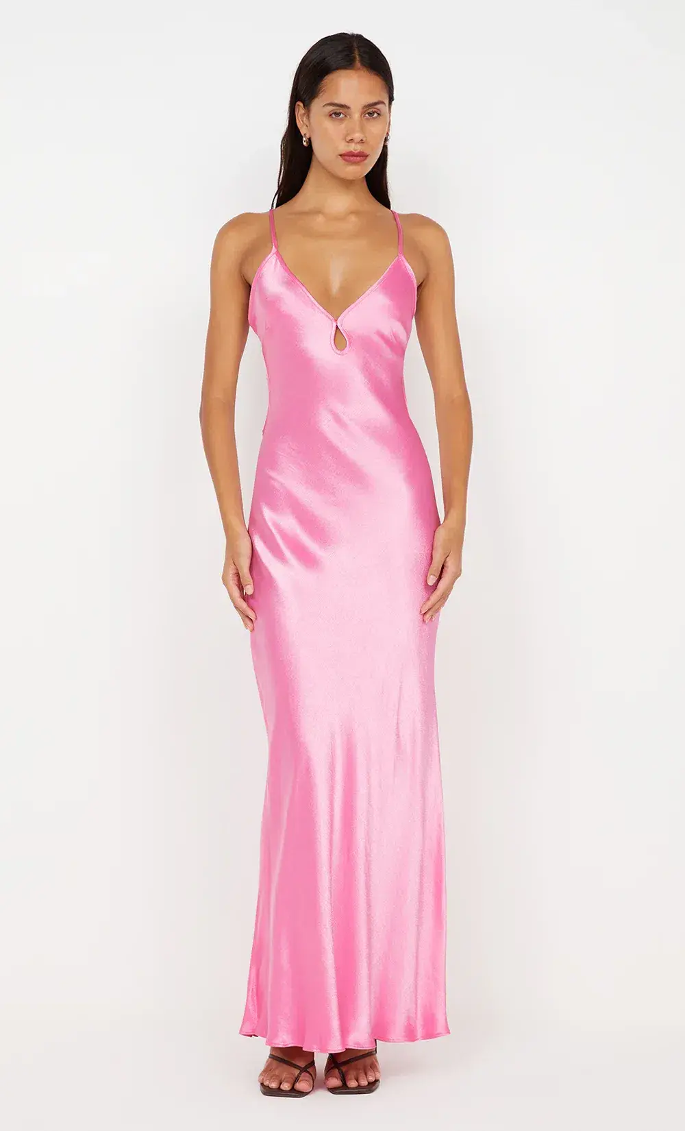 Bec Bridge Cedar City Maxi Dress Candy Pink Size AU 6 for rent on The Volte - main image