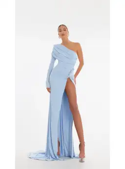 Albina Dyla Celeste Gown Baby Blue Size 8