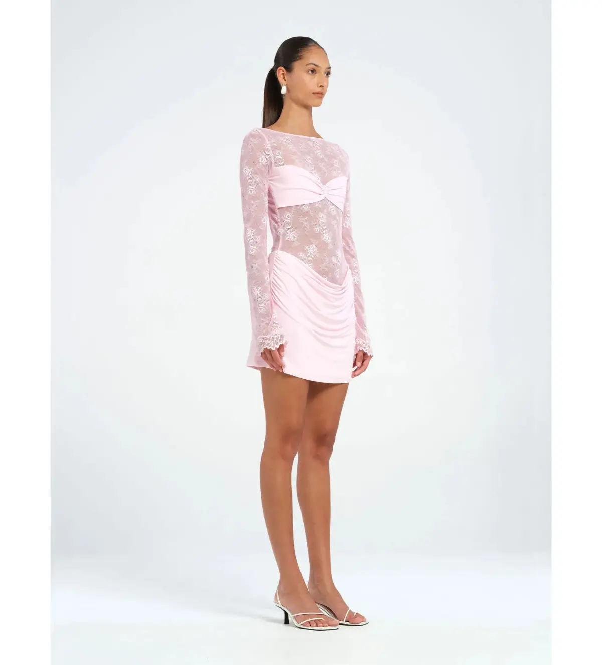 Benni Oskar Mini Dress in Baby Pink Size S / AU 8 - Image 2