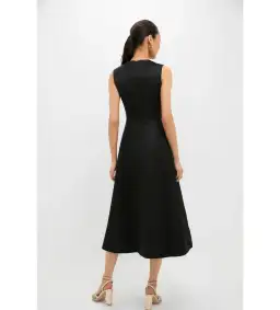 Leo Lin Cleo Embellished Sleeveless Midi Dress White Rose Print Size AU 14 for rent on The Volte - image 3