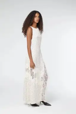 Third Form Visions Lace Frill Dress Cream Polka Dot Size AU 12 for rent on The Volte - image 3