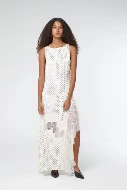 Third Form Visions Lace Frill Dress Cream Polka Dot Size AU 12 for rent on The Volte - image 2