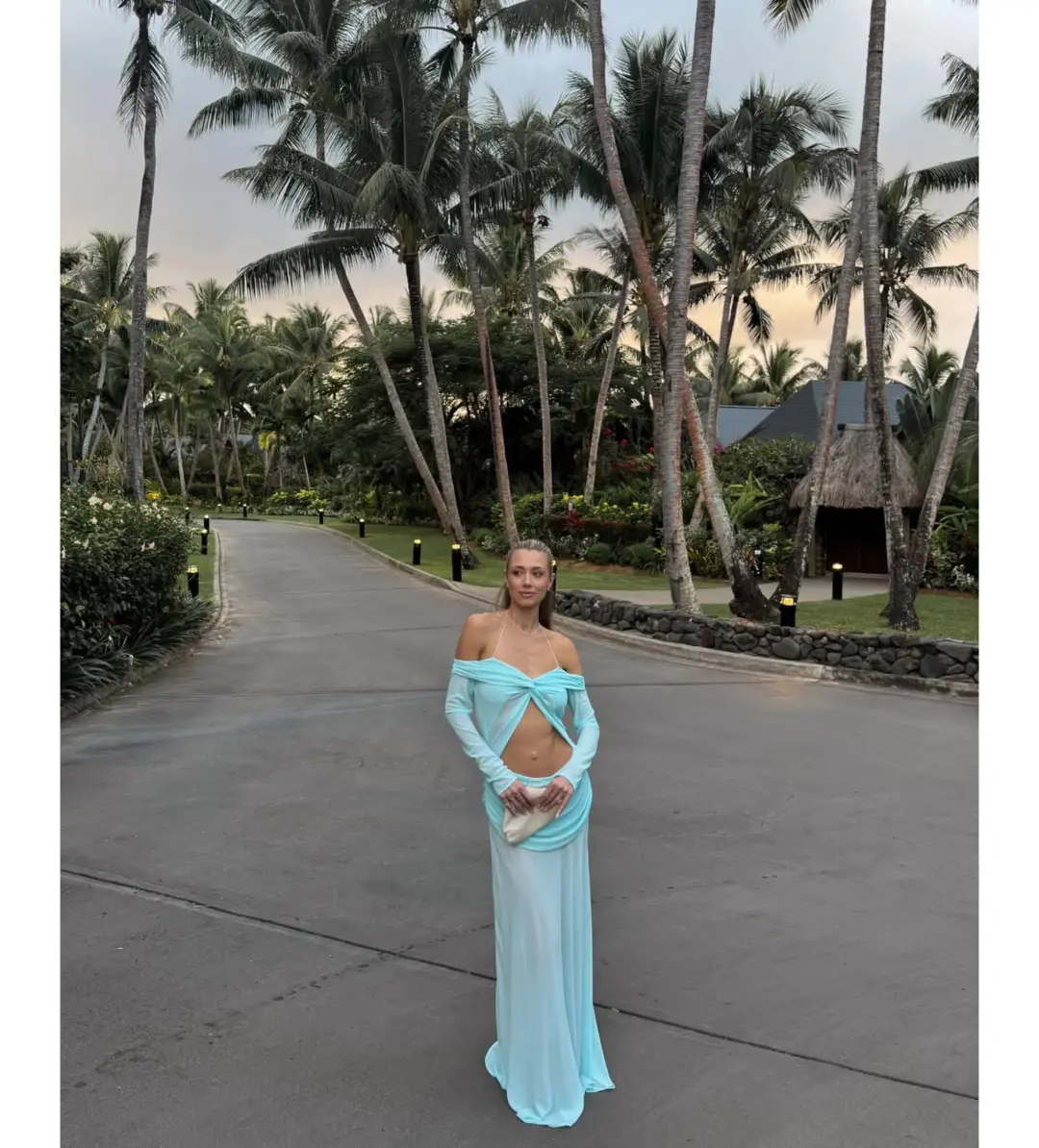 Natalie Rolt Emily Gown Blue Size 8 for rent on The Volte - main image