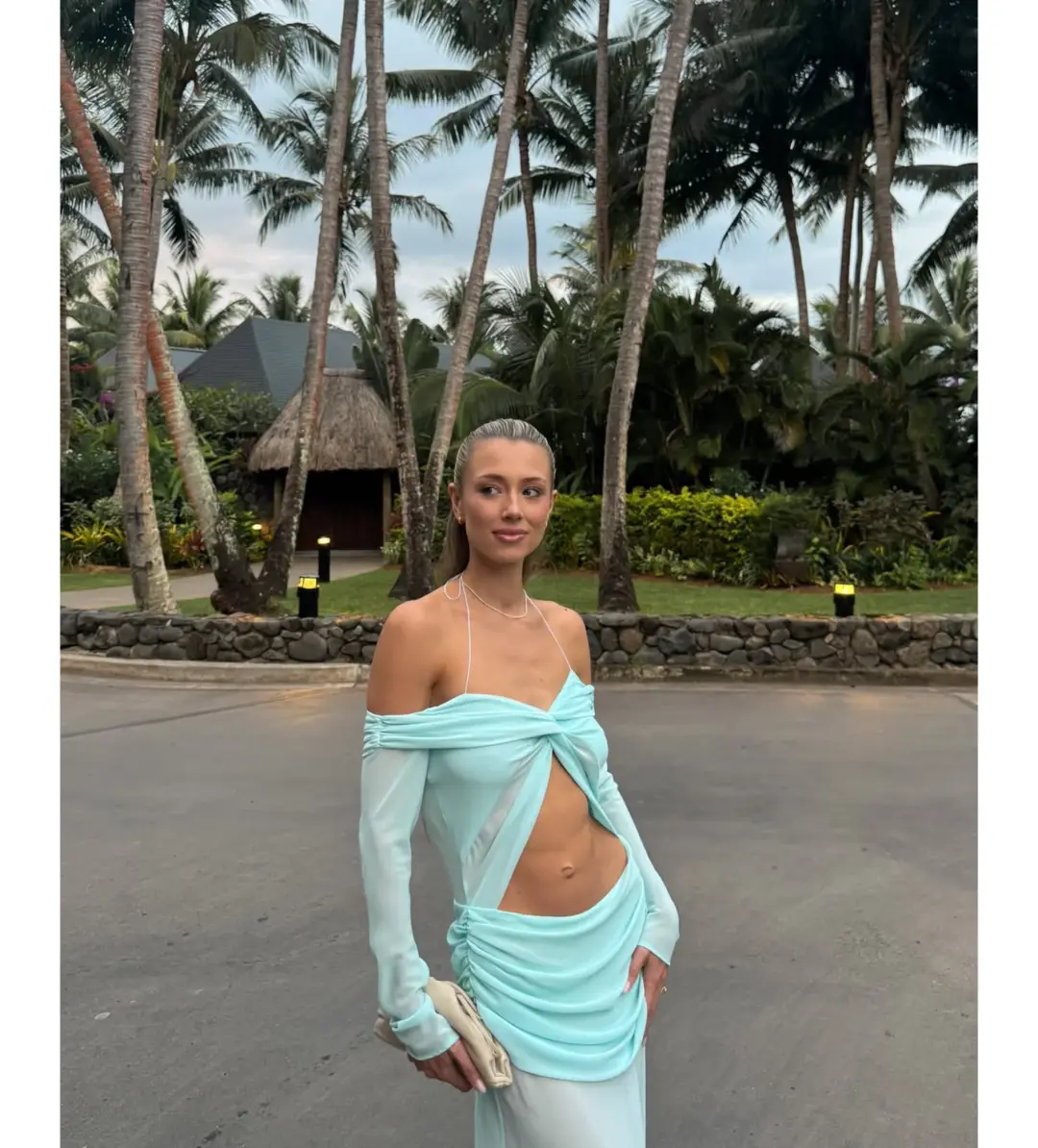 Natalie Rolt Emily Gown Blue Size 8 for rent on The Volte - main image