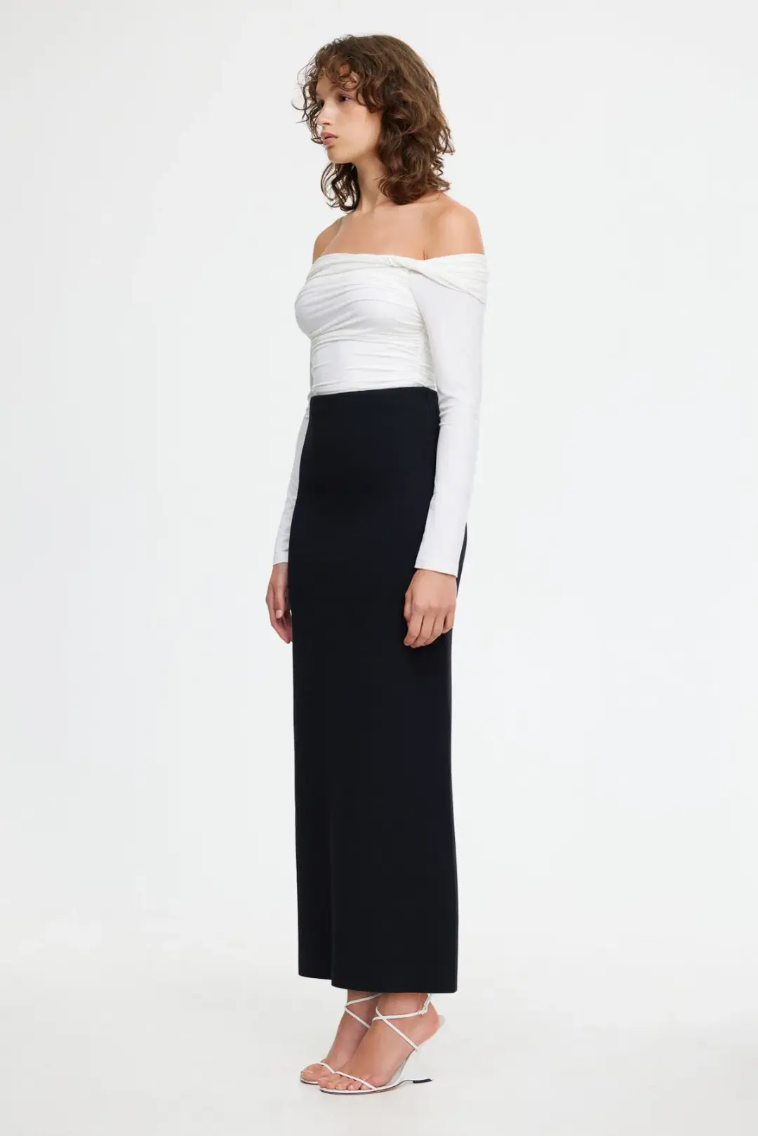 ACLER Heydon Midi Skirt Black Size 10 for rent on The Volte - main image