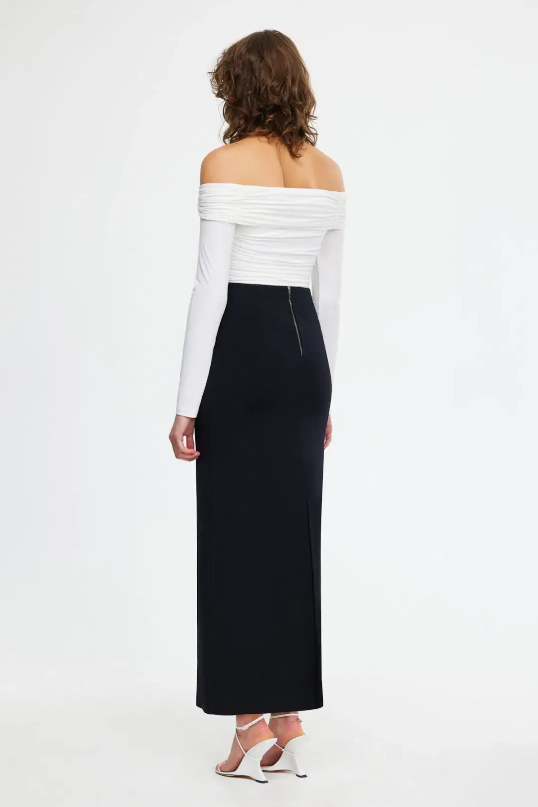 ACLER Heydon Midi Skirt Black Size 10 for rent on The Volte - main image