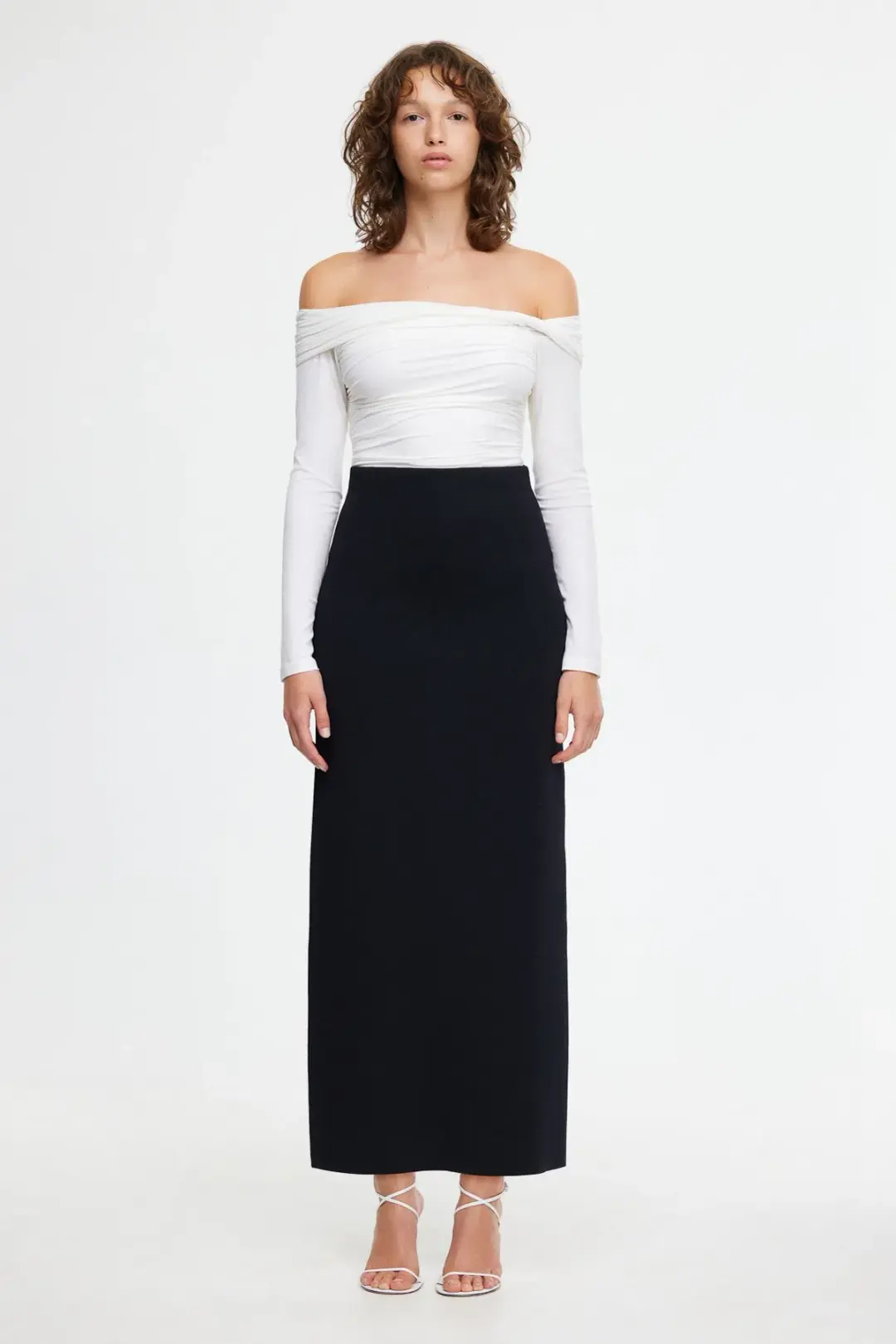 ACLER Heydon Midi Skirt Black Size 10 for rent on The Volte - main image