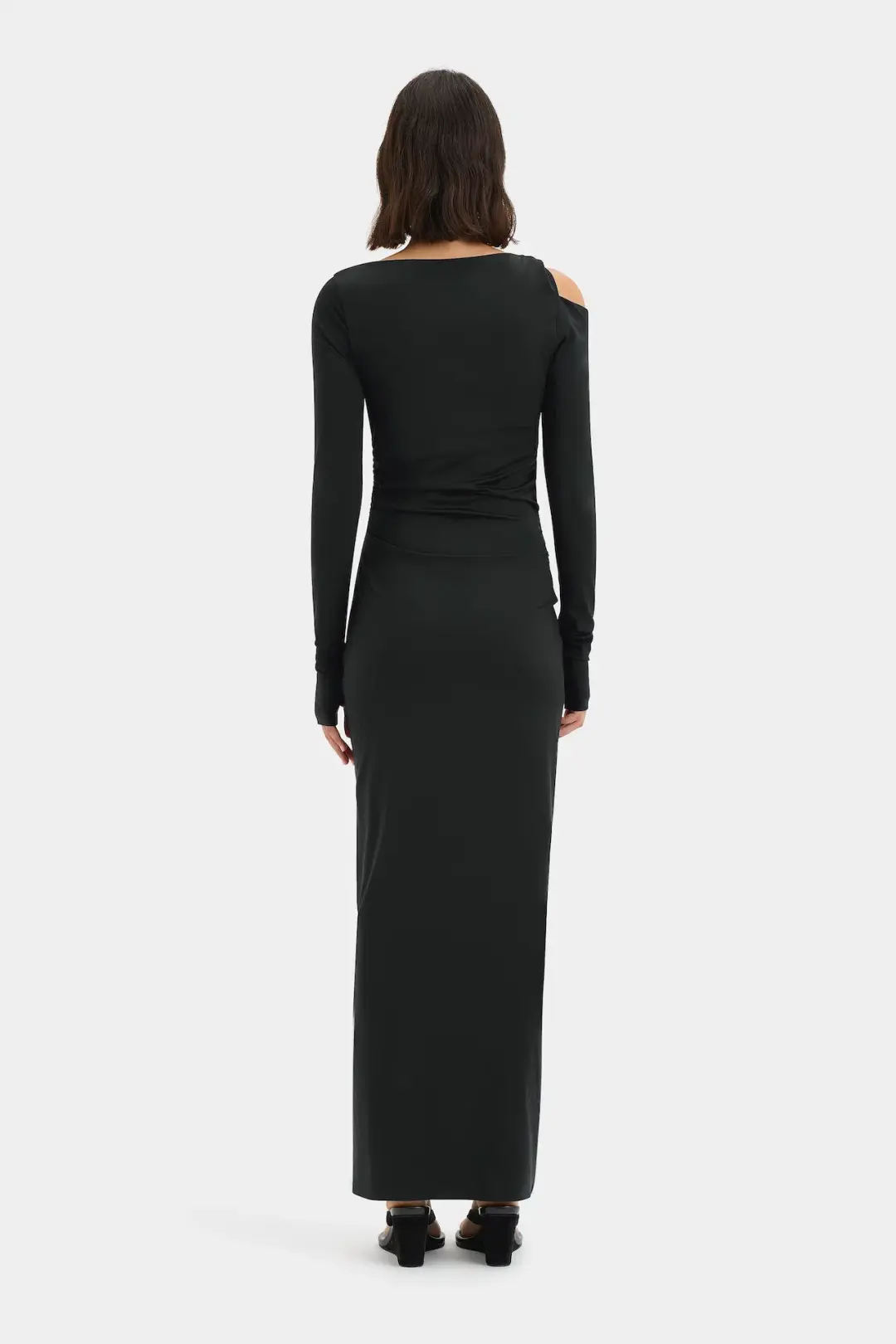 Sir the Label Elm Long Sleeve Midi Dress in Black Size 10 for rent on The Volte - main image