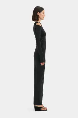 Sir the Label Elm Long Sleeve Midi Dress in Black Size 10 for rent on The Volte - image 4