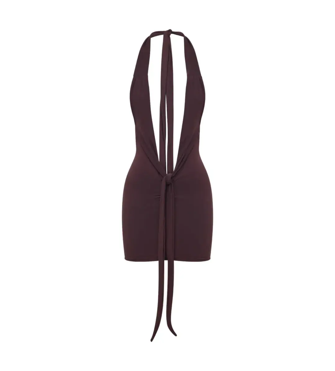 Saboa Studios Bembe Mini Dress in Espresso Size XS / AU 6 for rent on The Volte - main image