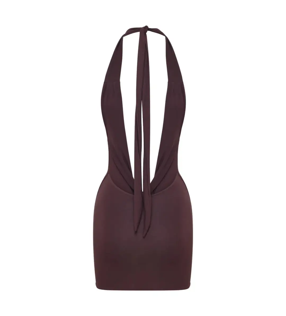 Saboa Studios Bembe Mini Dress in Espresso Size M / AU 10 for rent on The Volte - main image