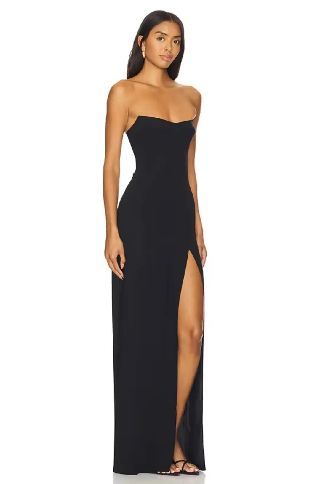 Amanda Uprichard Ivy Maxi Gown Black Size M / Size 10 for rent on The Volte - main image