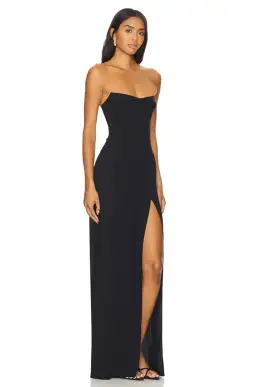 Amanda Uprichard Ivy Maxi Gown Black Size L / Size 12 for rent on The Volte - image 2
