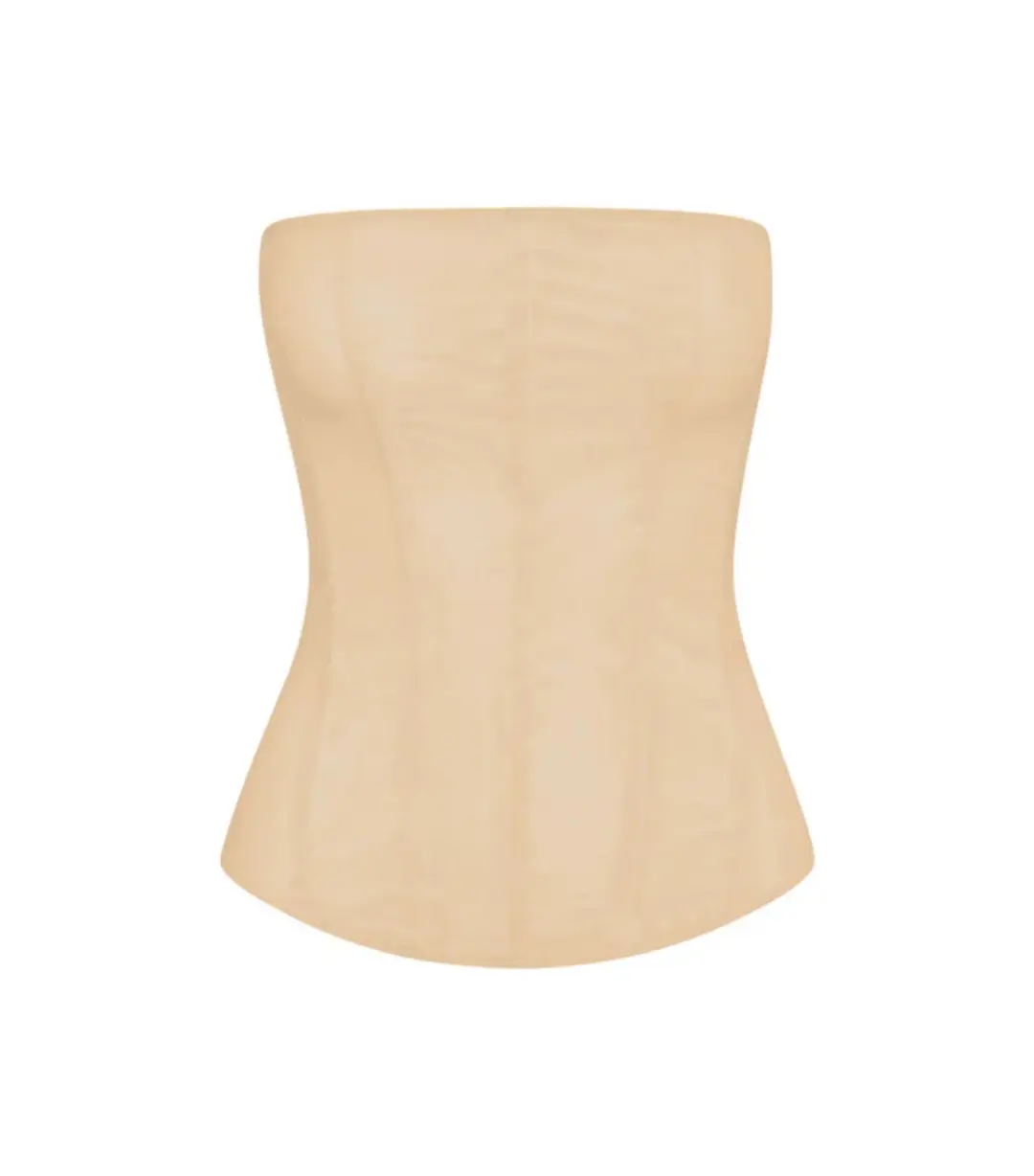 Leau Muse Mesh Corset Top Tan Size S / AU 8 for rent on The Volte - main image