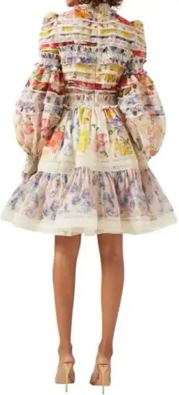 Zimmermann Dress Wonderland Smocked Mini Size AU 14 for rent on The Volte - image 2