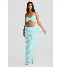 Melani The Label Ahria x Joa Maxi Set in Aqua Size XS AU 6 for rent on The Volte - image 2