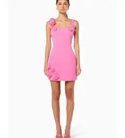 Elliatt Trompe Mini Dress Pink Size 6 for rent on The Volte - image 1
