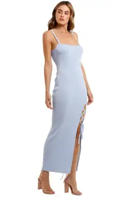 Bec and Bridge Lola Sky Blue Leg Split Midi Dress Size AU 10 for rent on The Volte - image 2