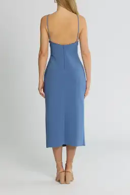 Bec and Bridge Josette Midi Cutout Dress Blue Size AU 14 for rent on The Volte - image 3