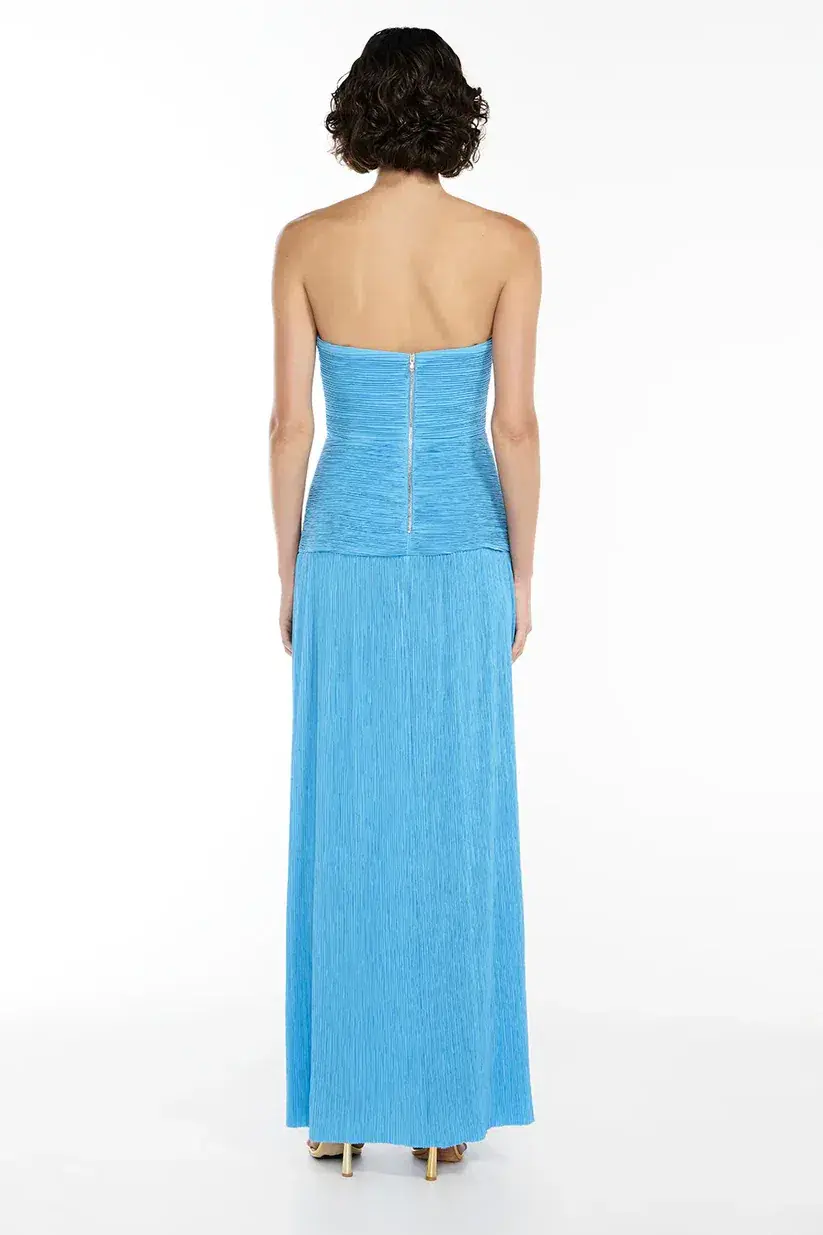 Manning Cartell Cerulean Double Time Strapless Dress in Blue Size 4 for rent on The Volte - main image
