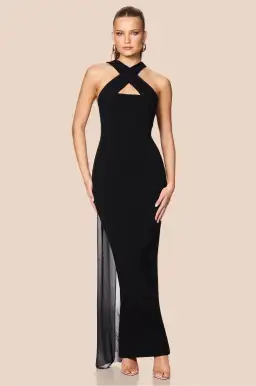 Love Nookie Zephyr Gown Maxi Black Size AU 8 for rent on The Volte - image 1