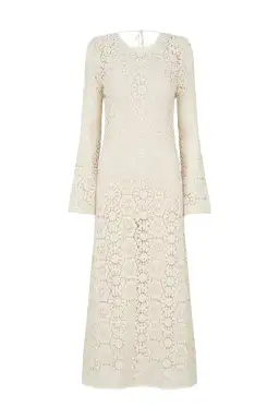 Spell Helena Crochet Lace Midi Dress Cream Size L AU 12 for rent on The Volte - image 4