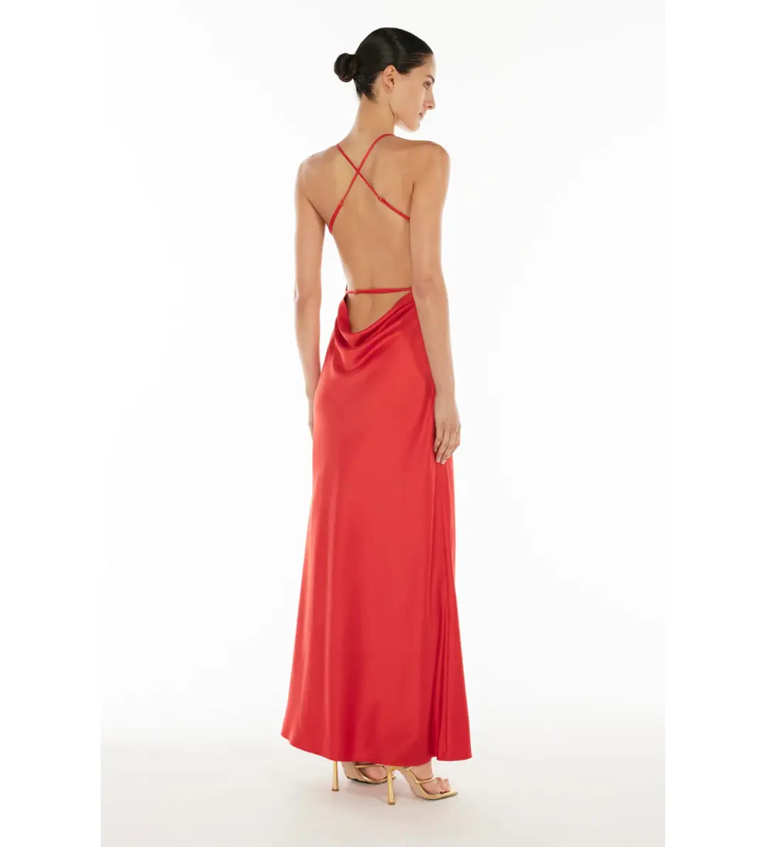 Manning Cartell Saturation Point Slip Maxi Dress in Red Size 10 for rent on The Volte - main image