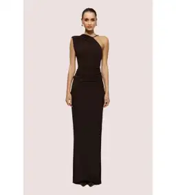 Effie Kats Greer Gown Brown Size 6 for rent on The Volte - image 1