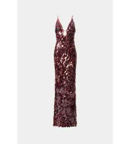 Misha Fig Sapphire Sequin Maxi Dress In Brown Size 10/M for rent on The Volte - image 3