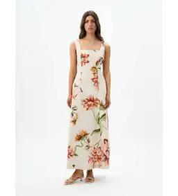 Roame Isolde Maxi Dress Raphia Bloom One Size for rent on The Volte - image 1
