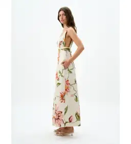 Roame Isolde Maxi Dress Raphia Bloom One Size for rent on The Volte - image 3