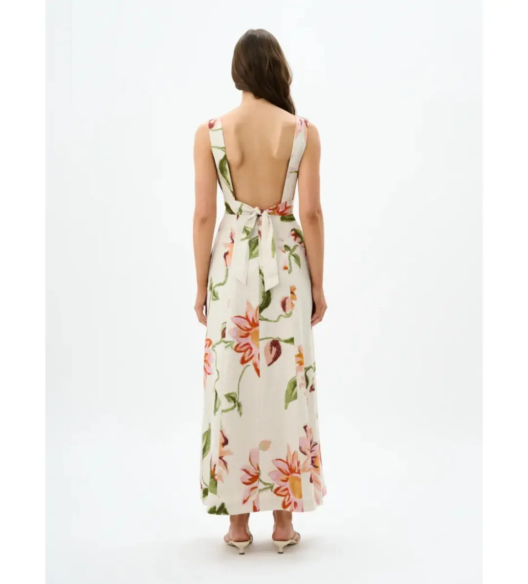 Roame Isolde Maxi Dress Raphia Bloom One Size for rent on The Volte - main image