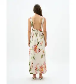 Roame Isolde Maxi Dress Raphia Bloom One Size for rent on The Volte - image 4
