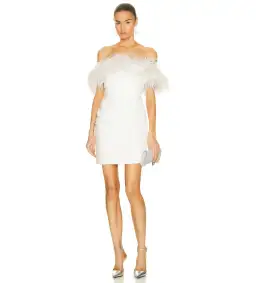 Rachel Gilbert Zion Mini Dress White Size AU 10