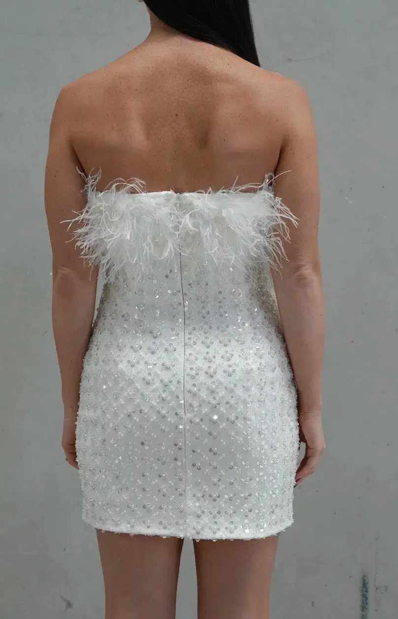 Nadine Merabi Harlow Mini Size White AU 10 for rent on The Volte - main image