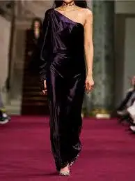 Zimmermann Illustration Asymmetric Gown Maxi Aubergine Size AU 12 for rent on The Volte - image 3