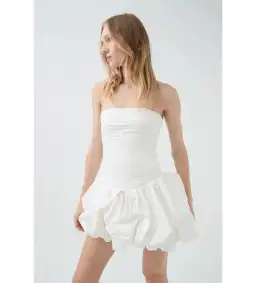 Aje Violette Bubble Mini White Size 8 for rent on The Volte - image 3