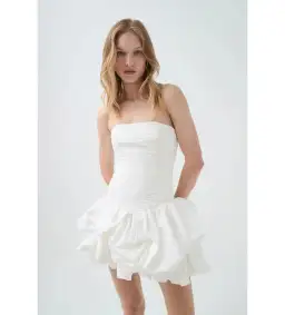 Aje Violette Bubble Mini White Size 8 for rent on The Volte - image 2