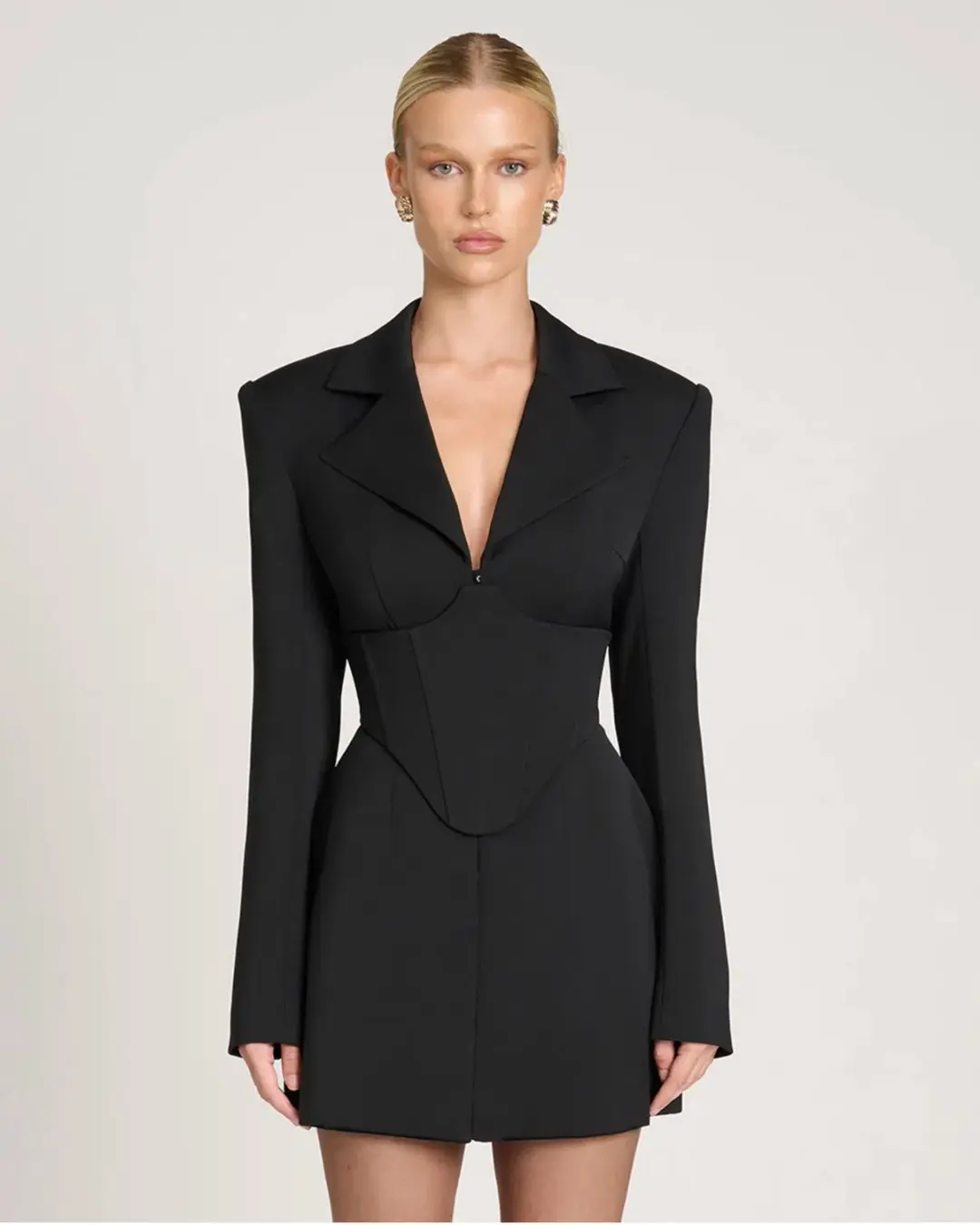 Eliya The Label Danni Blazer Mini Dress Black Size M AU 10 for rent on The Volte - main image
