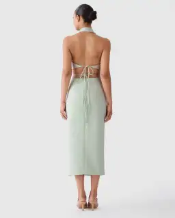 San Sloane Alessia Midi Dress Green Size S Au 8 for rent on The Volte - image 4