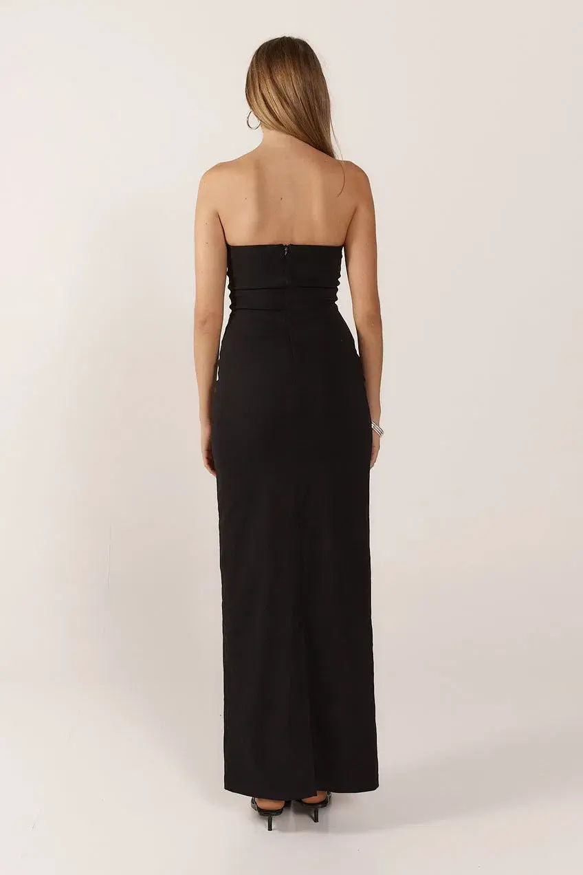 Ance Gria Margo Maxi Dress Black Size 8 for rent on The Volte - main image