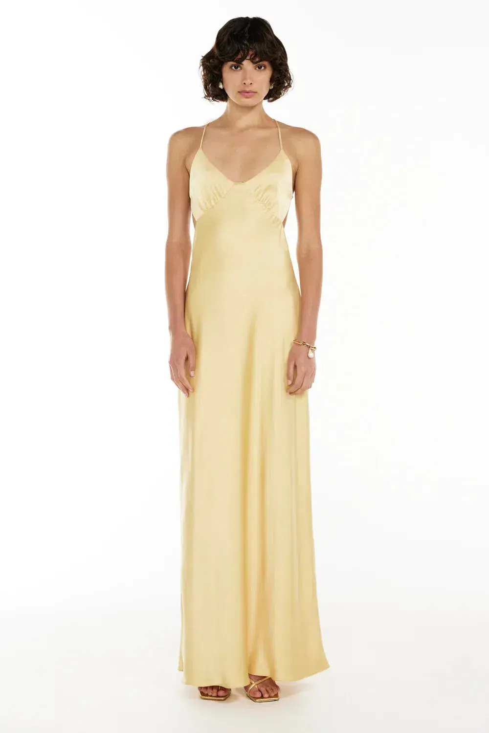 Manning Cartell Saturation Point Slip Dress Custard Size 10 - Image 1