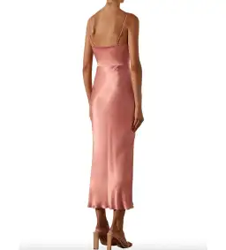 Shona Joy Eloise Lace up Midi Dress Antique Rose Size 6 for rent on The Volte - image 3