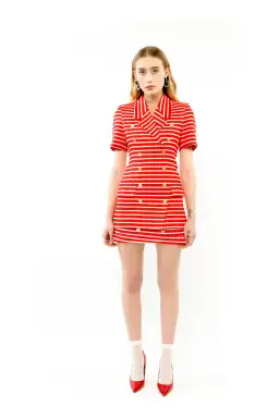 ALICE By Alice McCall Juno Blazer Orange Stripe Size AU 14 for rent on The Volte - image 1