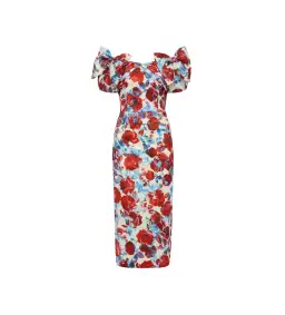 Rebecca Vallance Fleurette Midi Dress Floral Size 8 for rent on The Volte - image 4