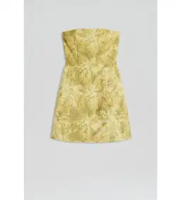 Scanlan Theodore Tinsel Linen Dress Green Size 8 for rent on The Volte - image 4