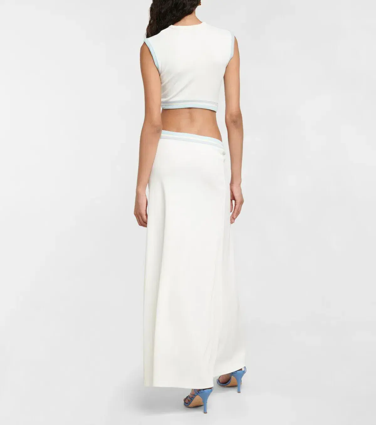 Christopher Esber Multi Paisley Torso Maxi Dress White Size 10 - Image 3